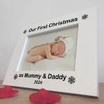 Personalised Our First Christmas As Mummy And Daddy New Mum Gift