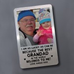 Best Grandad Gift Personalised Photo Wallet Card Thank You Gift