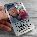 Best Grandad Gift Personalised Photo Wallet Card Thank You Gift