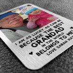 Best Grandad Gift Personalised Photo Wallet Card Thank You Gift