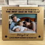 Personalised Photo Frame For Dad Birthday Christmas THANK YOU