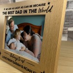 Personalised Photo Frame For Dad Birthday Christmas THANK YOU