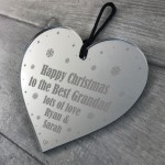 Special Christmas Gift For Grandad Personalised Engraved Heart