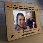 Personalised Gift For Grandad On Fathers Day Photo Frame Novelty