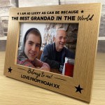 Personalised Gift For Grandad On Fathers Day Photo Frame Novelty