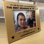 Personalised Gift For Grandad On Fathers Day Photo Frame Novelty