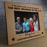 Personalised Photo Frame For Grandad Birthday Xmas THANK YOU