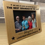 Personalised Photo Frame For Grandad Birthday Xmas THANK YOU