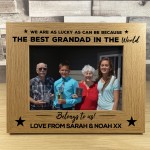 Personalised Photo Frame For Grandad Birthday Xmas THANK YOU