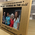 Personalised Photo Frame For Grandad Birthday Xmas THANK YOU