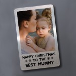 Christmas Gift For Mummy Personalised Metal Wallet Photo Card