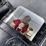 Christmas Gift For Nanny Personalised Metal Wallet Photo Card