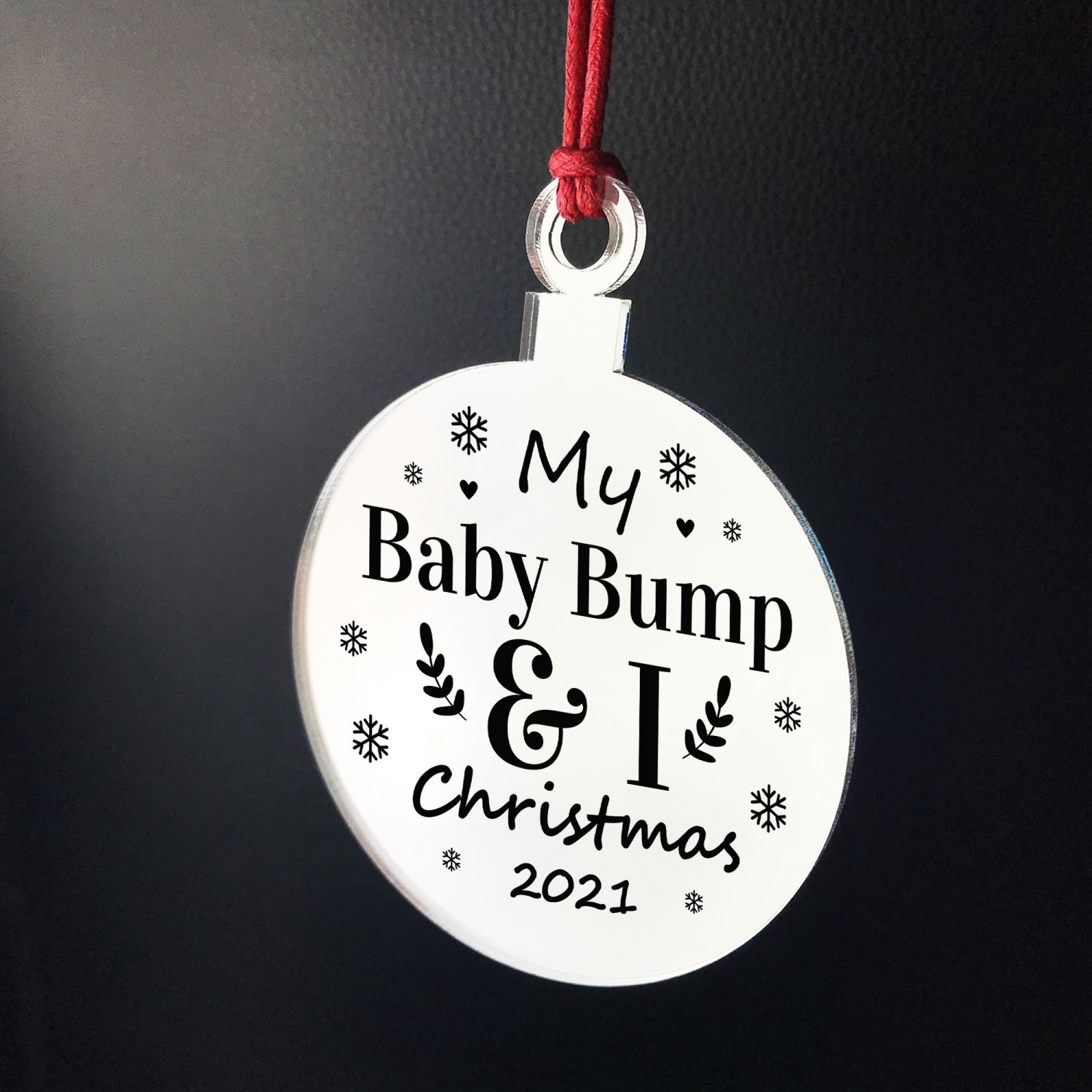 Baby fashion bump bauble