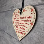 Valentines Gift For Him Her Thank You Gift Wooden Heart