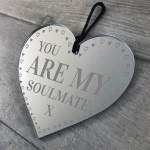 Soulmate Heart Valentines Anniversary Gift For Him Her Men