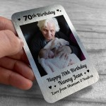 Personalised 60th 70th 80th Birthday Gift For Nanny Keepsake