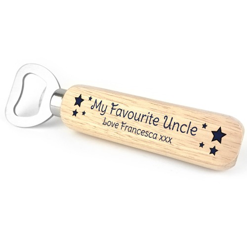 Novelty Gift For Uncle Personalised Bottle Opener Birthday Gift