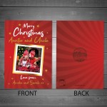 Christmas Card For Auntie Uncle Personalised Photo Card