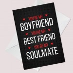 Special Anniversary Birthday Valentines Card For Boyfriend