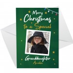 Special Granddaughter Christmas Card Personalised Photo Card 