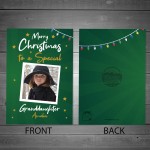 Special Granddaughter Christmas Card Personalised Photo Card 