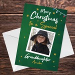 Special Granddaughter Christmas Card Personalised Photo Card 