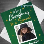 Special Granddaughter Christmas Card Personalised Photo Card 