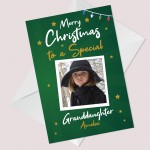 Special Granddaughter Christmas Card Personalised Photo Card 