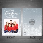 Personalised Christmas Cards Photo Folded Postcards Boy Girl