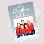 Personalised Christmas Cards Photo Folded Postcards Boy Girl