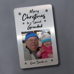 Merry Christmas To A Special Grandad Personalised Photo Card