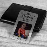 Merry Christmas To A Special Grandson Personalised Photo Card