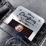 Merry Christmas To A Special Grandson Personalised Photo Card