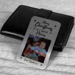 Merry Christmas To A Special Nanny Personalised Photo Card