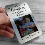 Merry Christmas To A Special Nanny Personalised Photo Card