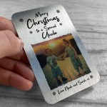 Merry Christmas To A Special Uncle Personalised Photo Card