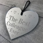 Best Colleague Ever Engraved Heart Thank You Work Mate Leaving