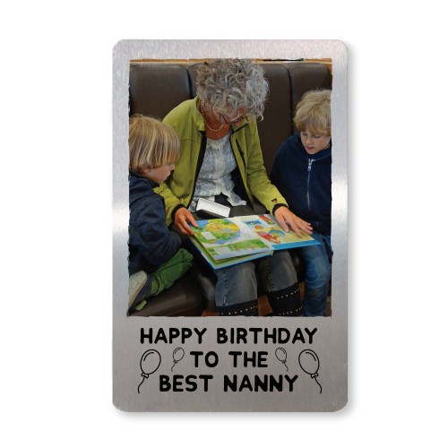 Happy Birthday To The Best Nanny Personalised Card Gift