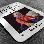 Merry Christmas To A Special Daddy Personalised Photo Card Gift