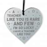 Teacher Thank You Engraved Heart Gift For Nursery Teacher