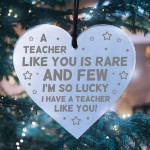 Teacher Thank You Engraved Heart Gift For Nursery Teacher