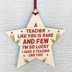 Teacher Gift Poem Thank You Gift Wooden Star Nursery School Gift