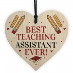 Special Thank You Gift For Teaching Assistant Wooden Heart