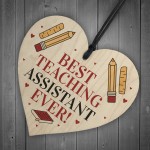 Special Thank You Gift For Teaching Assistant Wooden Heart