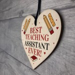 Special Thank You Gift For Teaching Assistant Wooden Heart