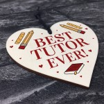 Tutor Gift Thank You Nursery School Gift Wooden Heart Gift