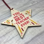 Teacher Gift Wooden Hanging Star Special Thank You Gift