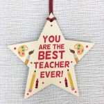 Teacher Gift Wooden Hanging Star Special Thank You Gift