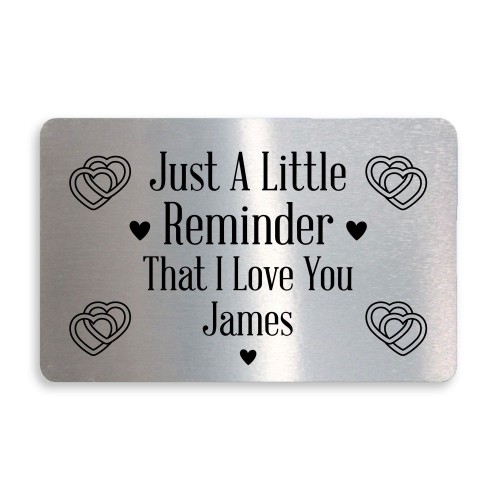 Reminder That I Love You Gift Personalised Boyfriend Husband