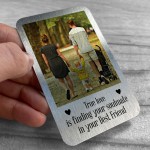 Soulmate Gifts Personalised Metal Card Anniversary Gift